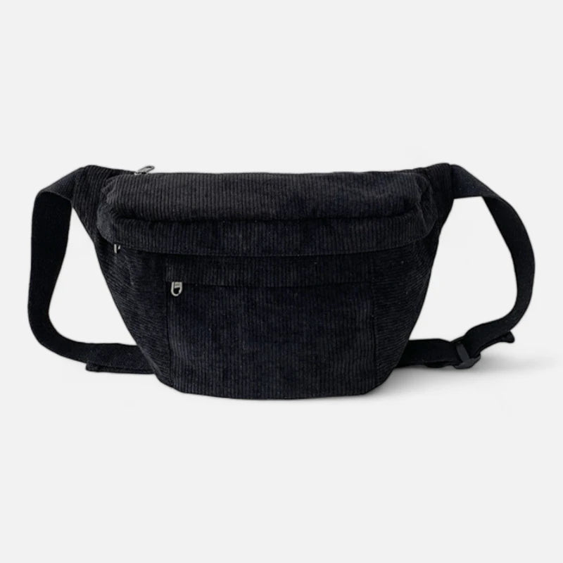 Sac banane XL en velours côtelé Iris