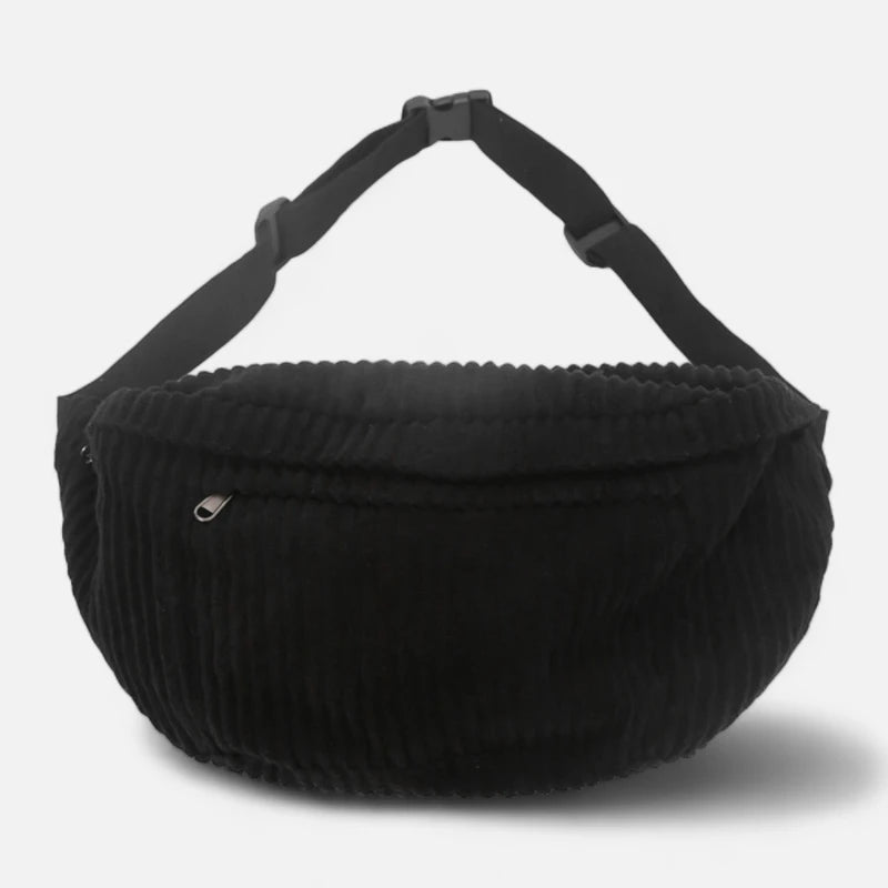 Grand sac banane velours côtelé Zoé