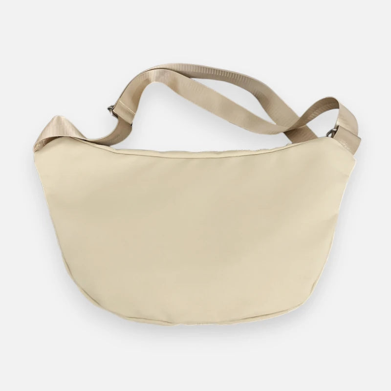 Grand sac banane en tissu tendance Jeanne