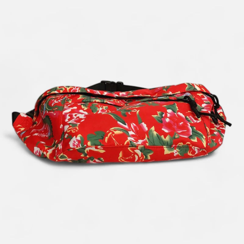 Sac banane XL en tissu à motif floral Claudette