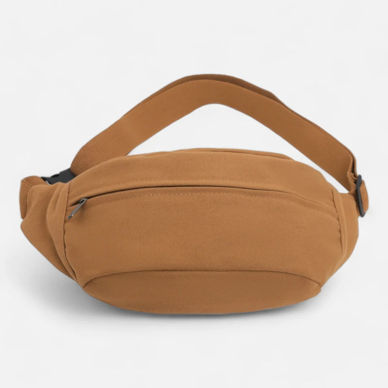 Grand sac banane en tissu tendance Éliane