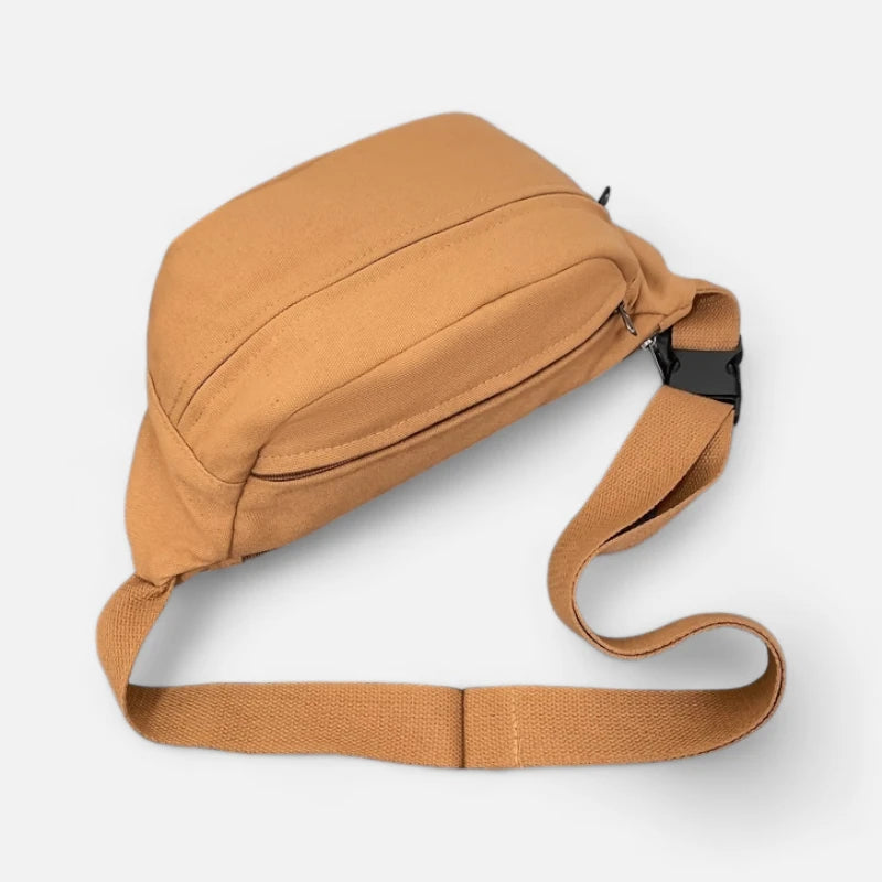 Grand sac banane en tissu tendance Éliane