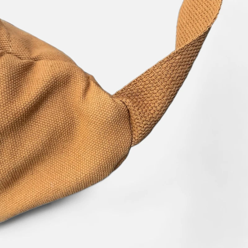 Grand sac banane en tissu tendance Éliane