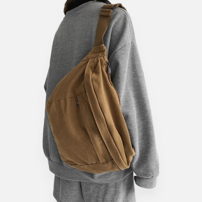 Sac banane XL tendance en tissu Nadine