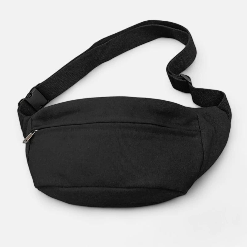 Grand sac banane en tissu tendance Éliane