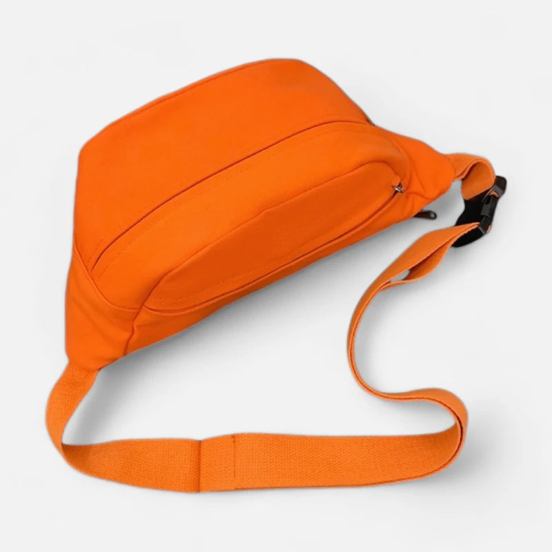 Grand sac banane en tissu tendance Éliane