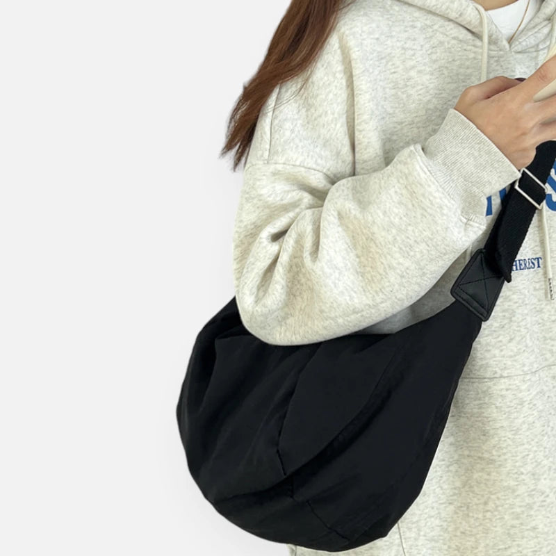 Sac à main banane XL en coton tendance Gisèle