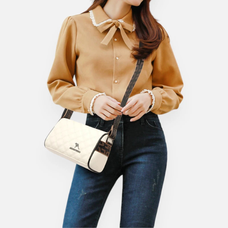 Sac banane cuir chic matelassé rectangulaire Clarice