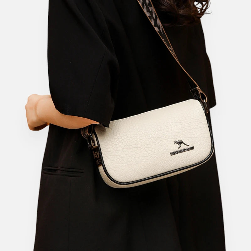 Sac banane cuir chic rectangulaire à bandoulière Coralie