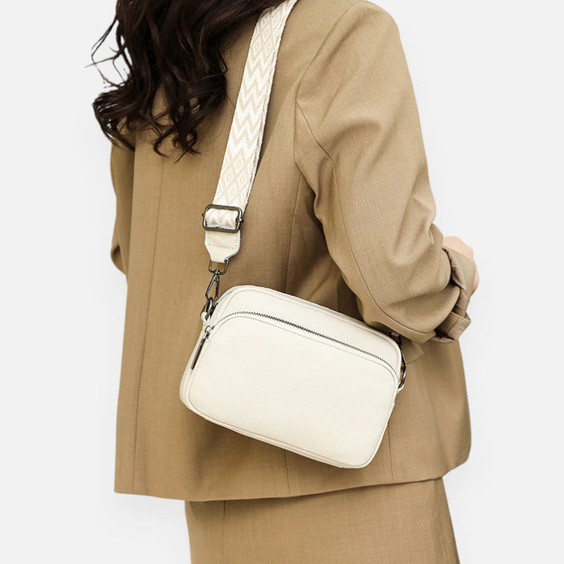 Sac banane cuir chic rectangulaire à bandoulière Delphine