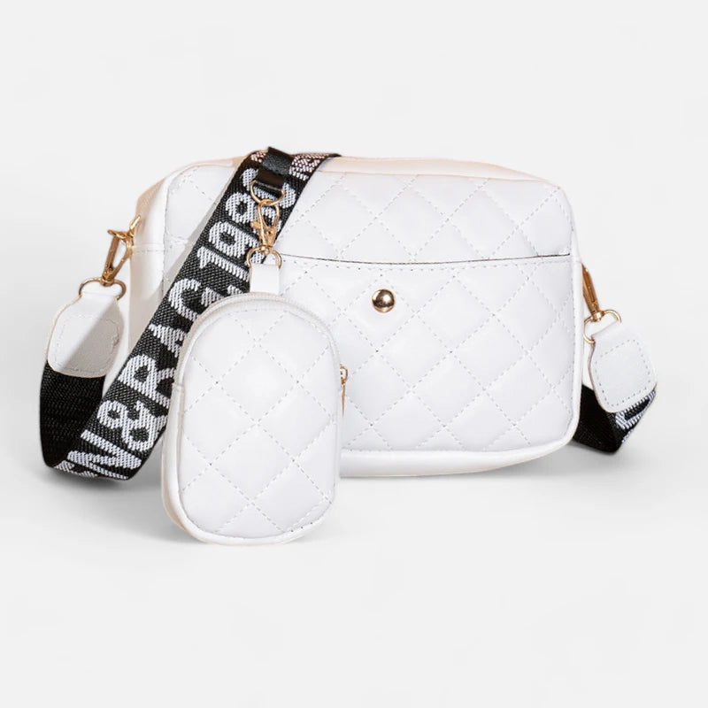 Sac banane en cuir matelassé rectangulaire Giselle