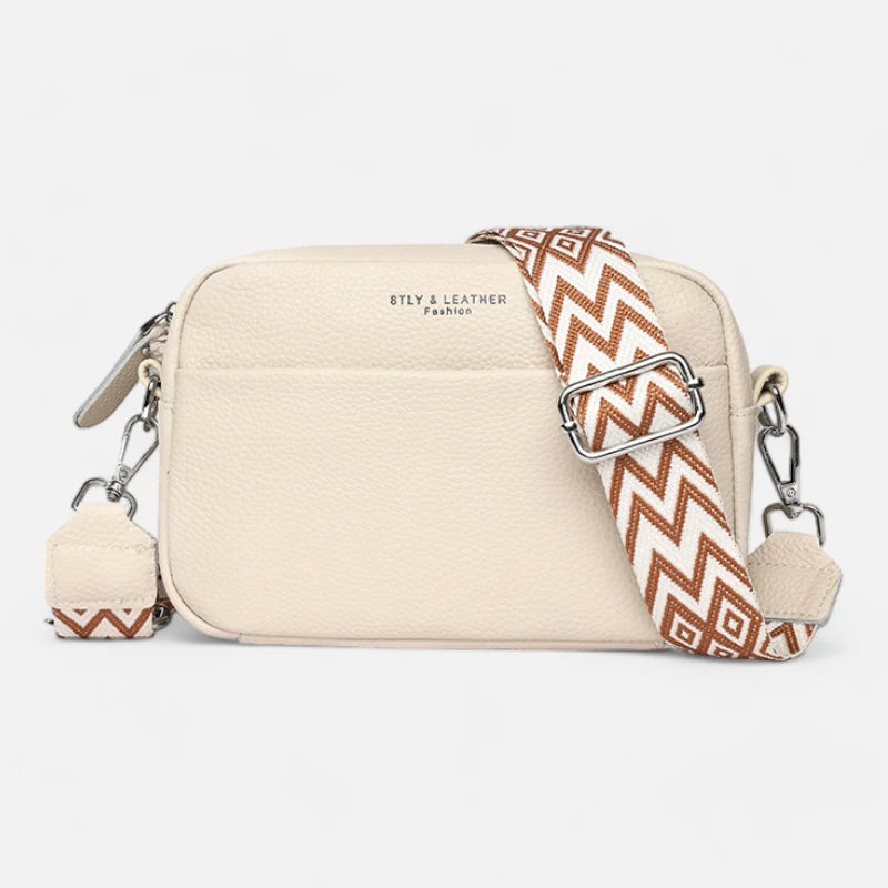 Sac banane cuir chic rectangulaire à bandoulière Josephine
