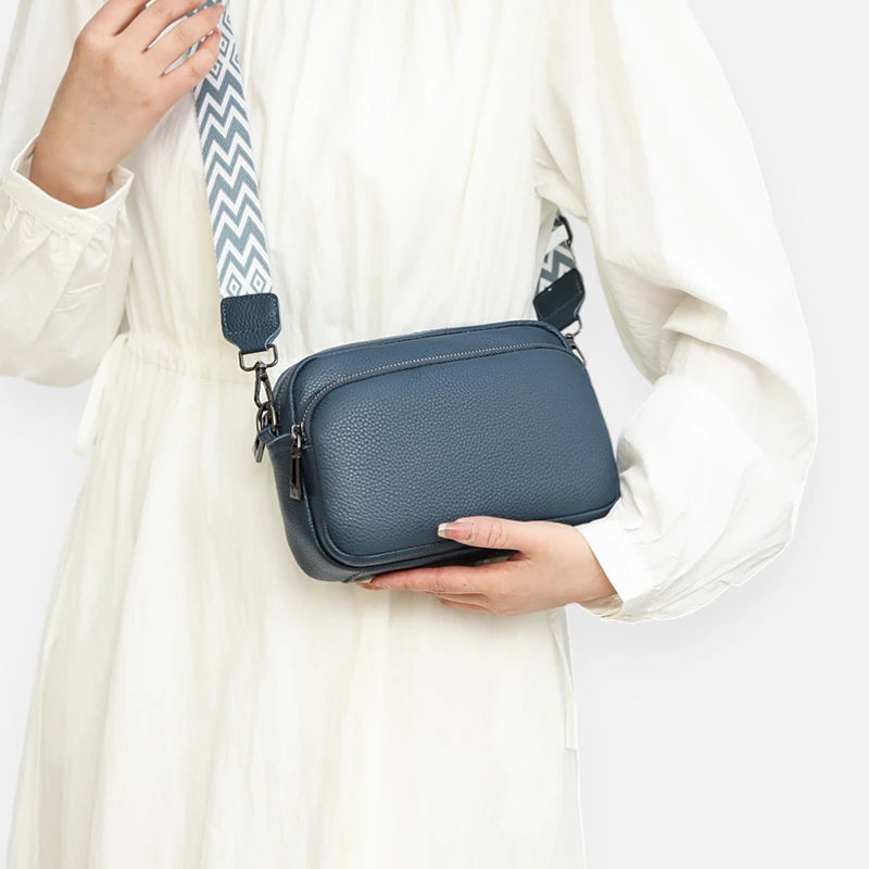 Sac banane cuir chic rectangulaire à bandoulière Delphine