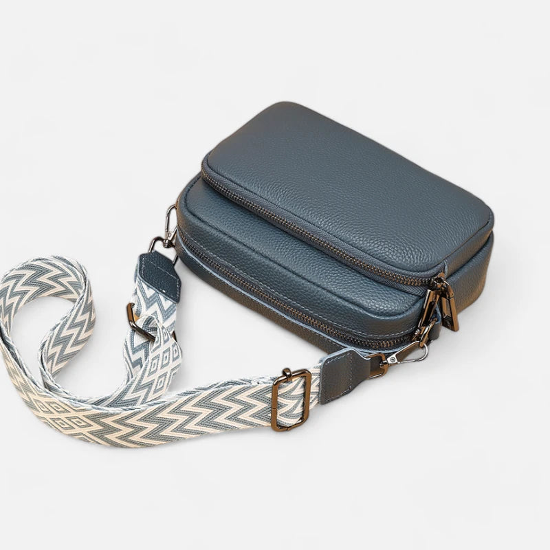 Sac banane cuir chic rectangulaire à bandoulière Delphine