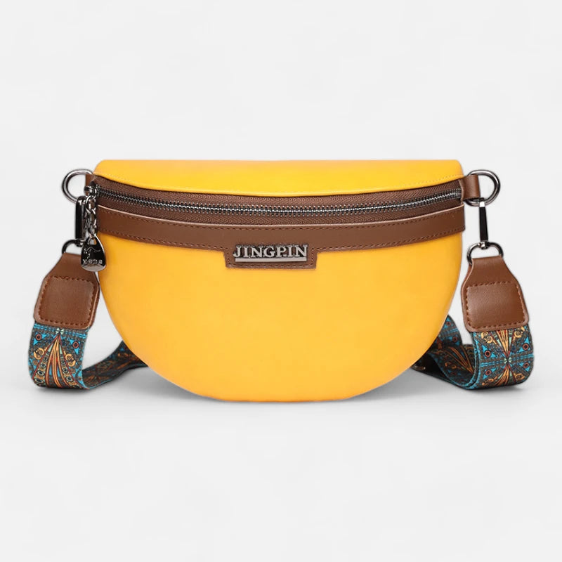 Sac banane cuir chic à bandoulière Geneviève