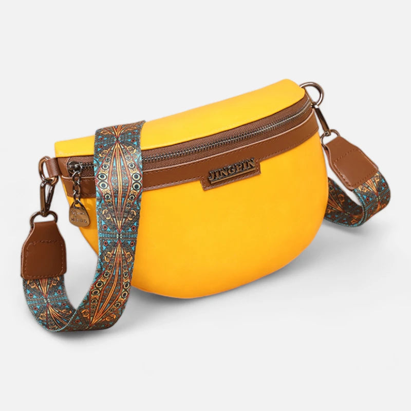 Sac banane cuir chic à bandoulière Geneviève