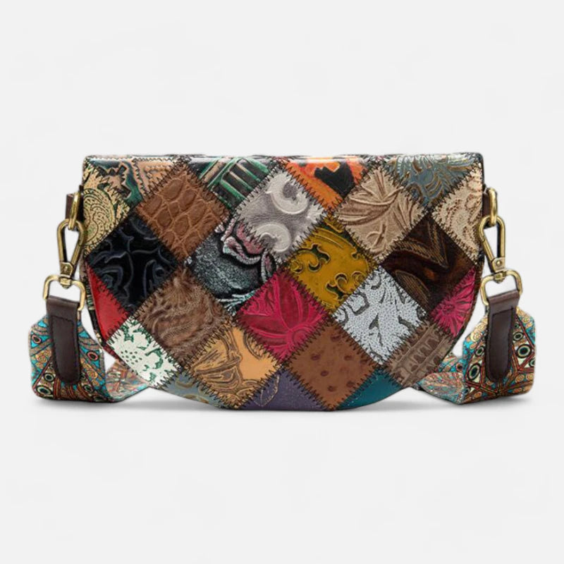 Sac banane cuir vintage à bandoulière Béatrice