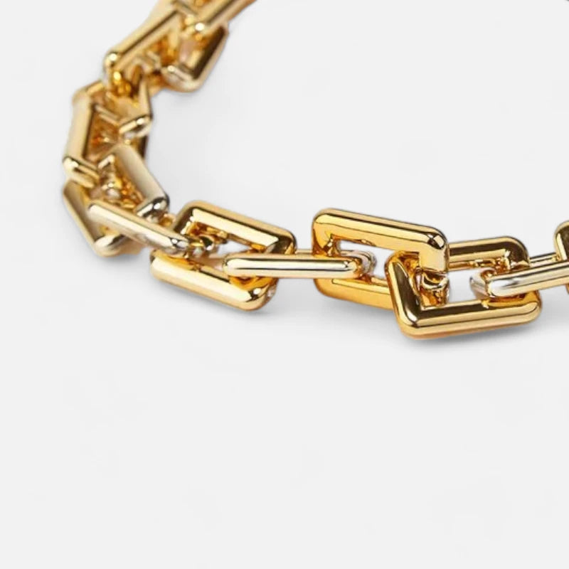 Sac banane cuir à bandoulière avec chaîne doré Colette