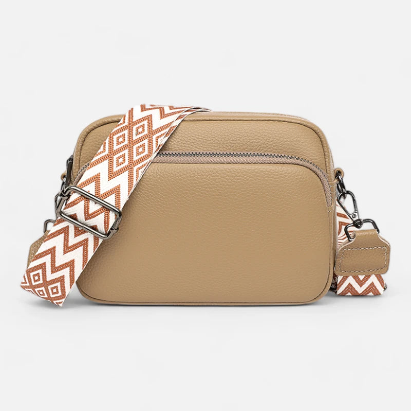 Sac banane cuir chic rectangulaire à bandoulière Delphine