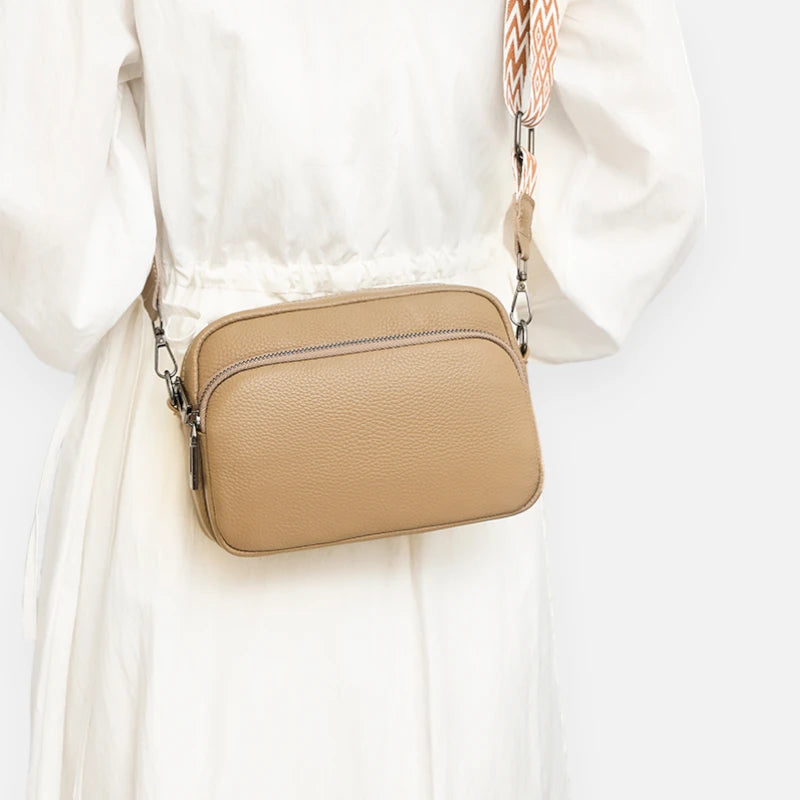 Sac banane cuir chic rectangulaire à bandoulière Delphine