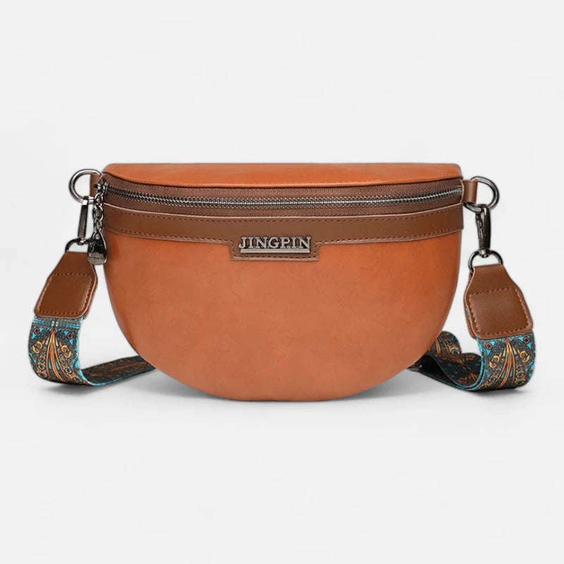 Sac banane cuir chic à bandoulière Geneviève