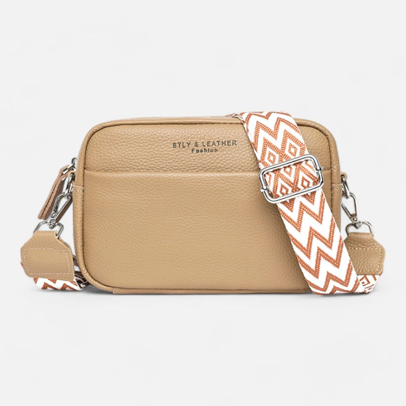 Sac banane cuir chic rectangulaire à bandoulière Josephine