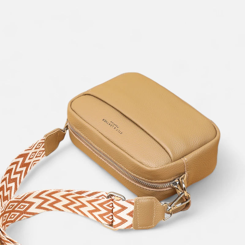 Sac banane cuir chic rectangulaire à bandoulière Josephine