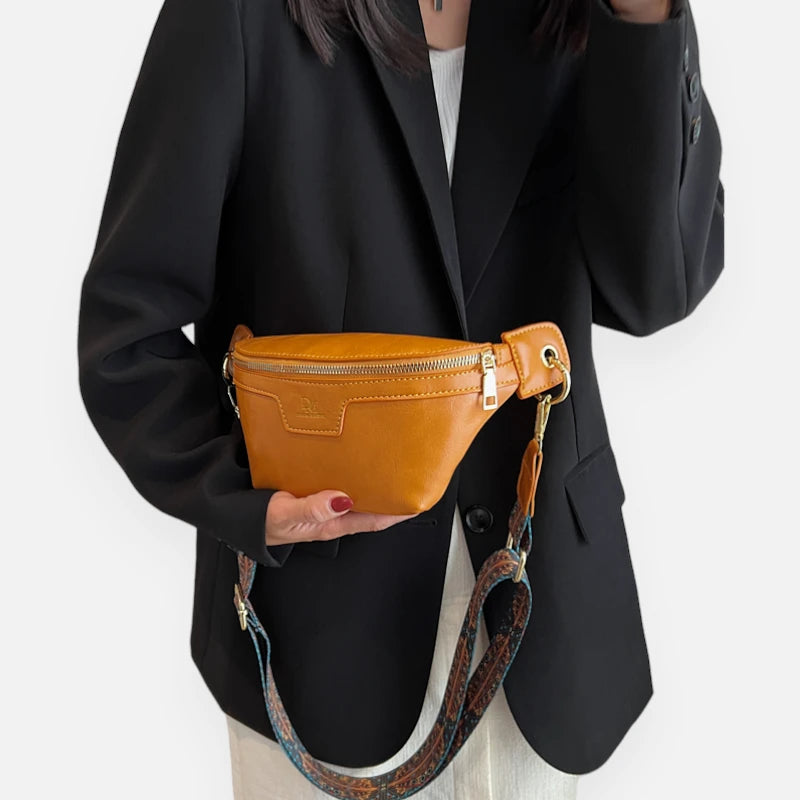 Sac banane cuir chic à bandoulière Margot