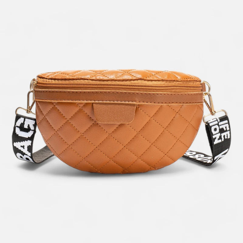 Sac banane cuir matelassé à bandoulière Odette