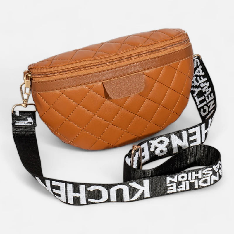 Sac banane cuir matelassé à bandoulière Odette