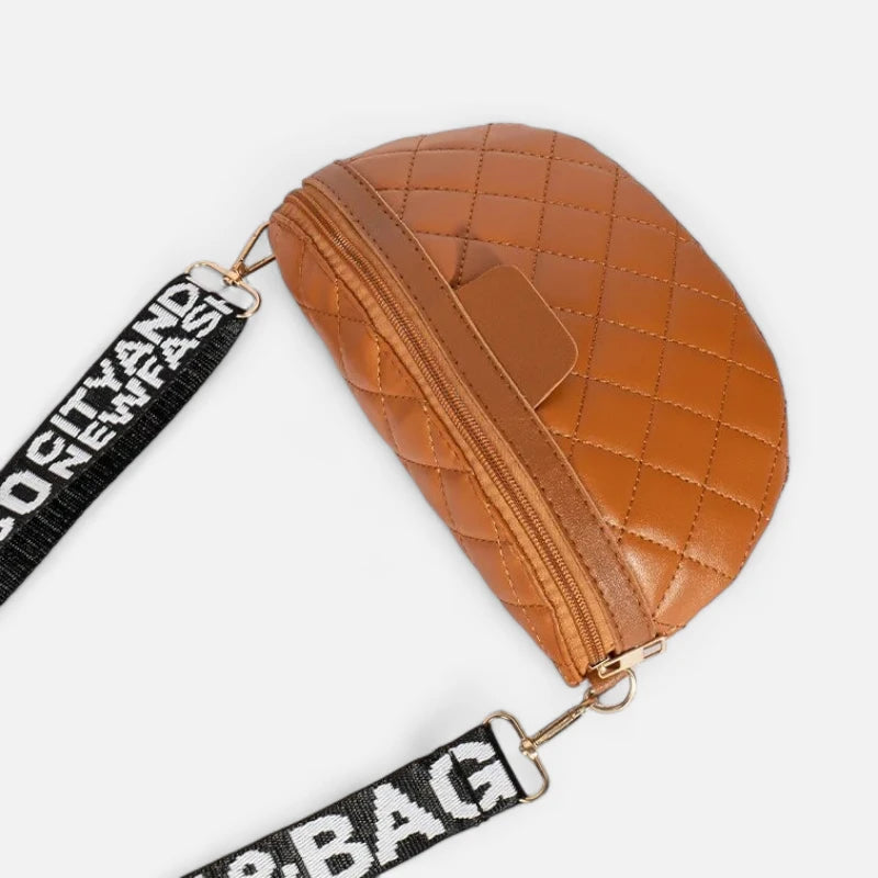 Sac banane cuir matelassé à bandoulière Odette