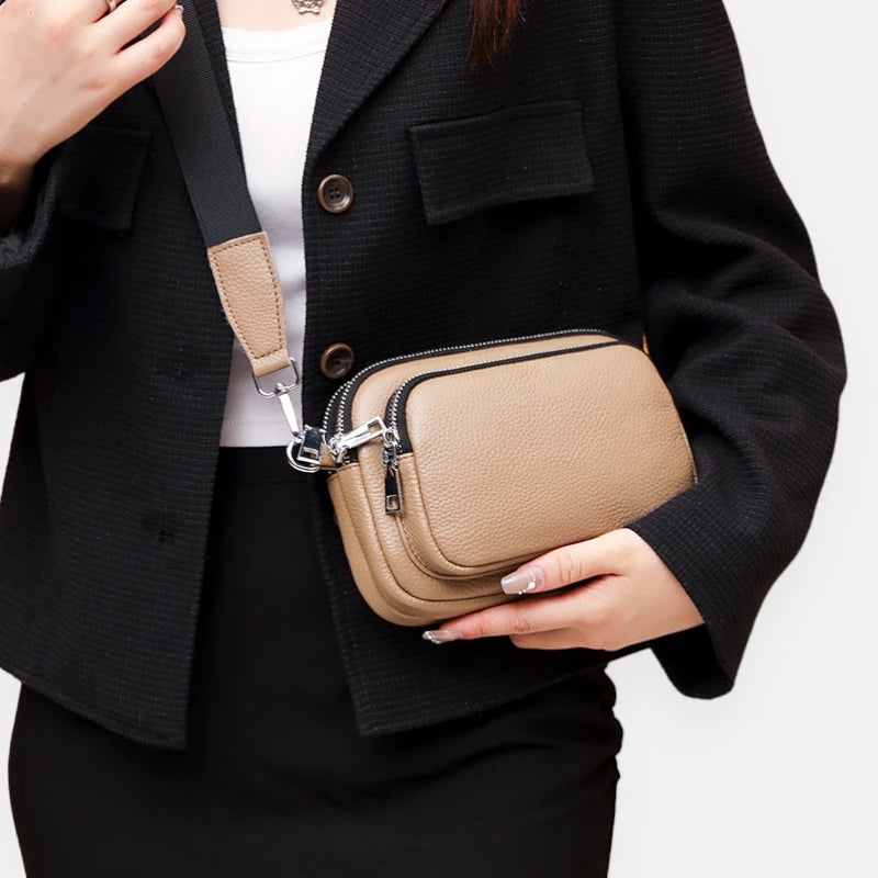 Sac banane cuir rectangulaire à bandoulière Sophie