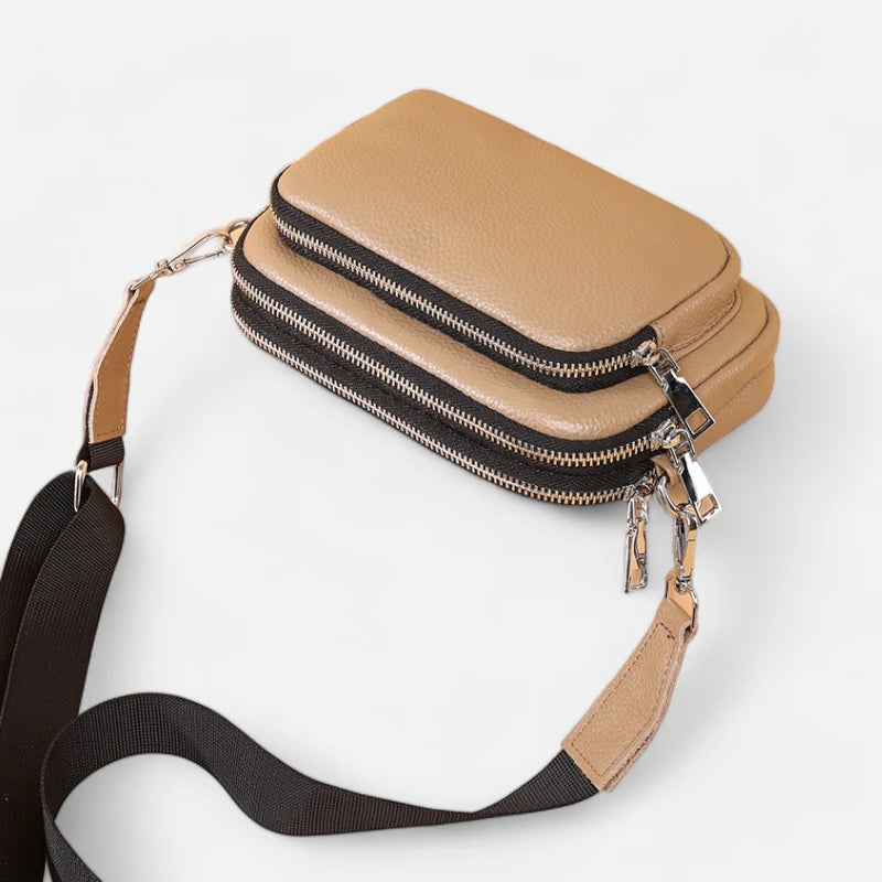 Sac banane cuir rectangulaire à bandoulière Sophie