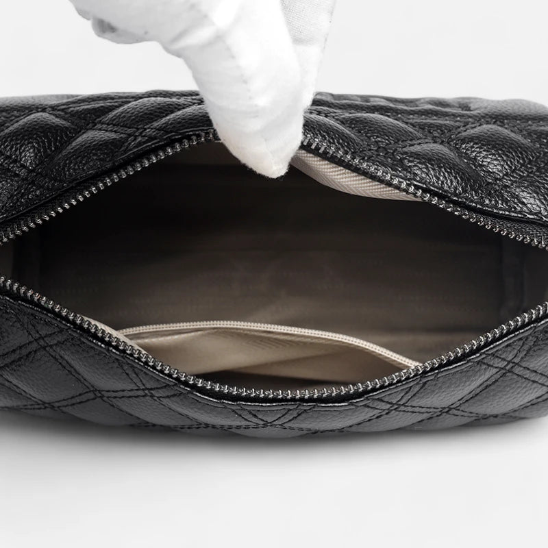 Sac banane cuir chic matelassé rectangulaire Clarice