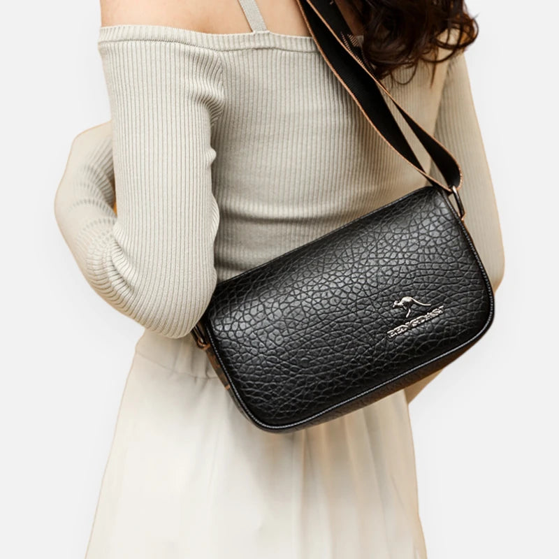 Sac banane cuir chic rectangulaire à bandoulière Coralie