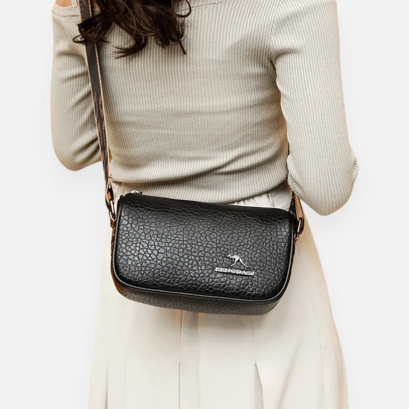 Sac banane cuir chic rectangulaire à bandoulière Coralie