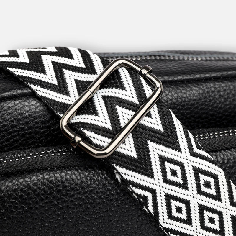 Sac banane cuir chic rectangulaire à bandoulière Delphine