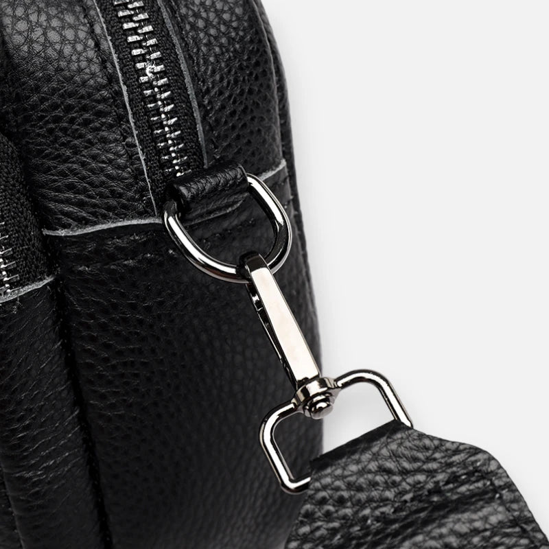 Sac banane cuir chic rectangulaire à bandoulière Delphine