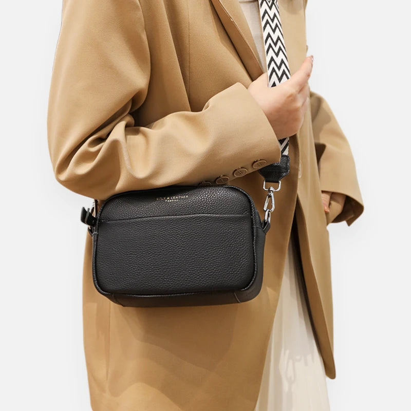 Sac banane cuir chic rectangulaire à bandoulière Josephine