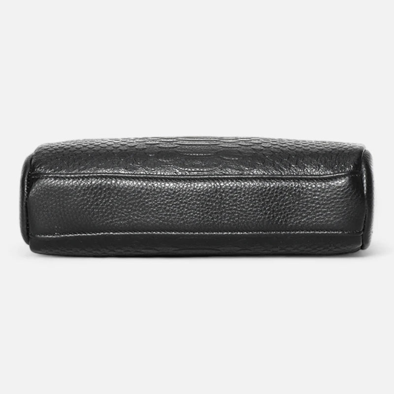 Sac banane cuir chic imitation croco à bandoulière Madeleine