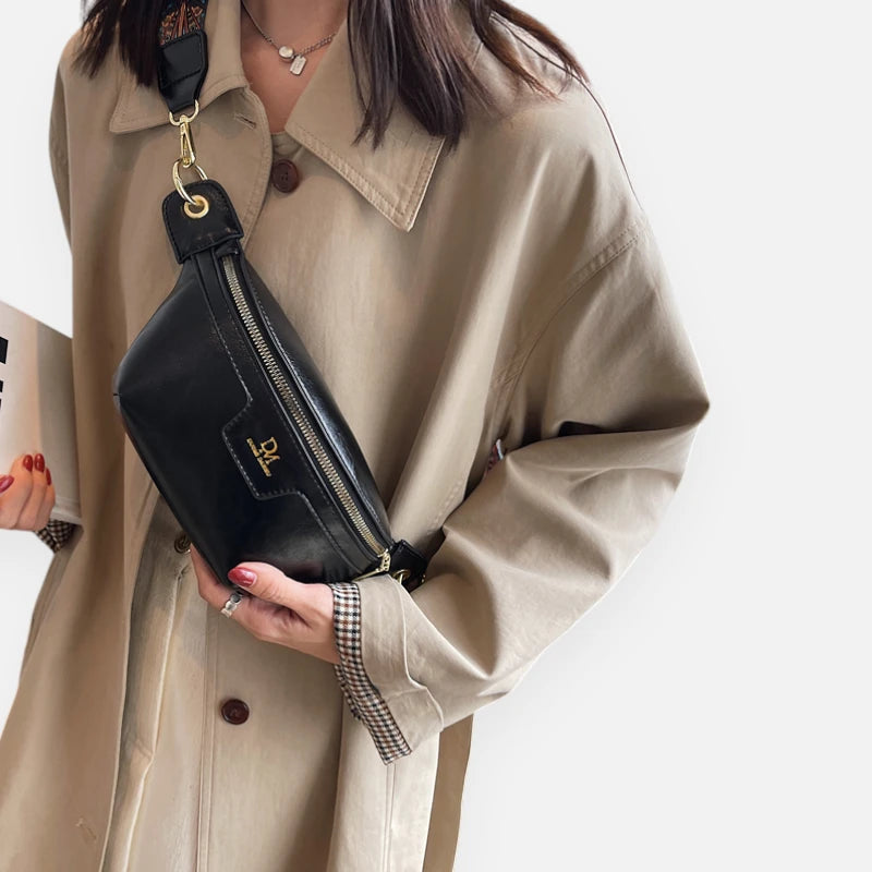 Sac banane cuir chic à bandoulière Margot