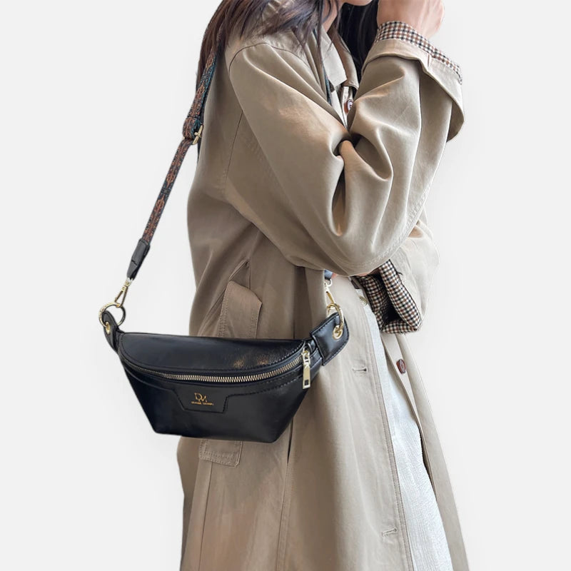 Sac banane cuir chic à bandoulière Margot