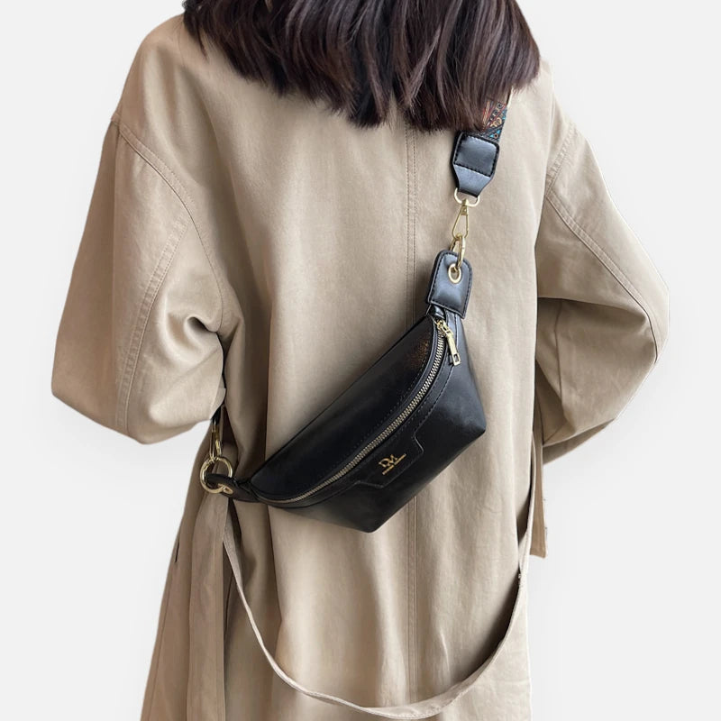 Sac banane cuir chic à bandoulière Margot