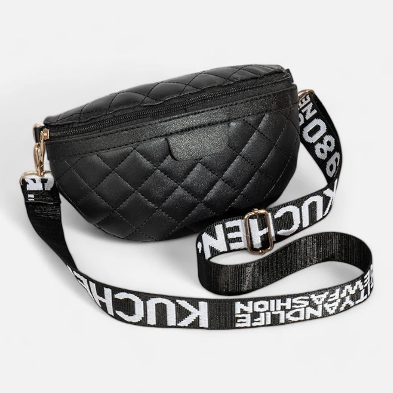 Sac banane cuir matelassé à bandoulière Odette