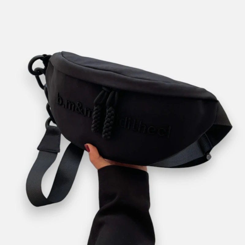 Grand sac banane cuir tendance à bandoulière Pauline