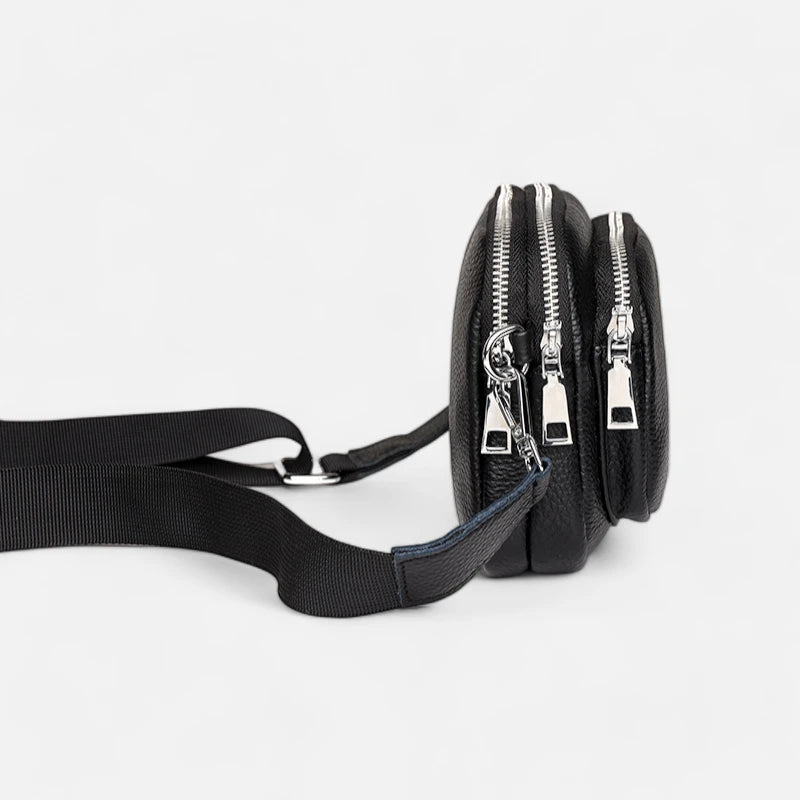 Sac banane cuir rectangulaire à bandoulière Sophie