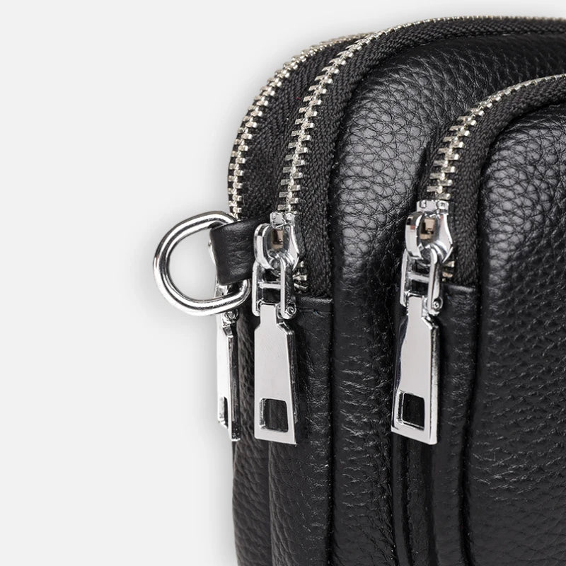 Sac banane cuir rectangulaire à bandoulière Sophie