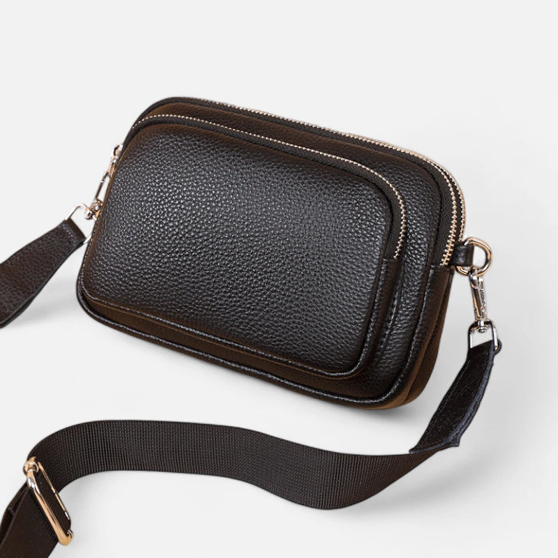 Sac banane cuir rectangulaire à bandoulière Sophie