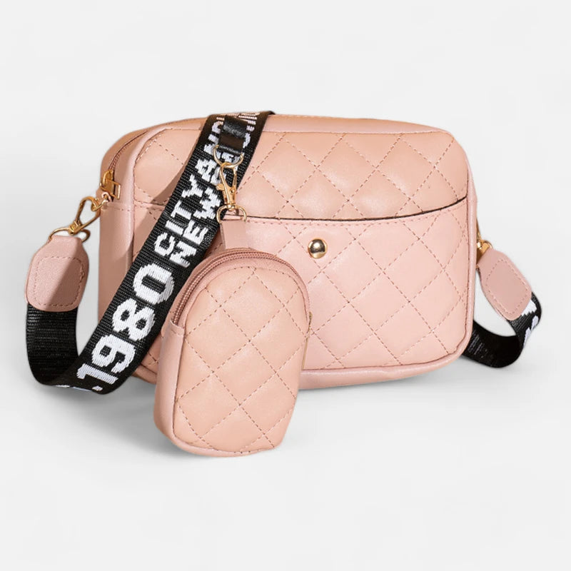Sac banane en cuir matelassé rectangulaire Giselle