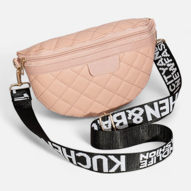 Sac banane cuir matelassé à bandoulière Odette